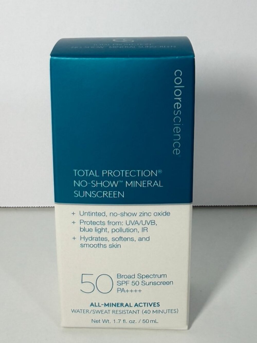 Colorescience Total Protection No-Show Mineral Sunscreen SPF 50 1.7 oz NIB